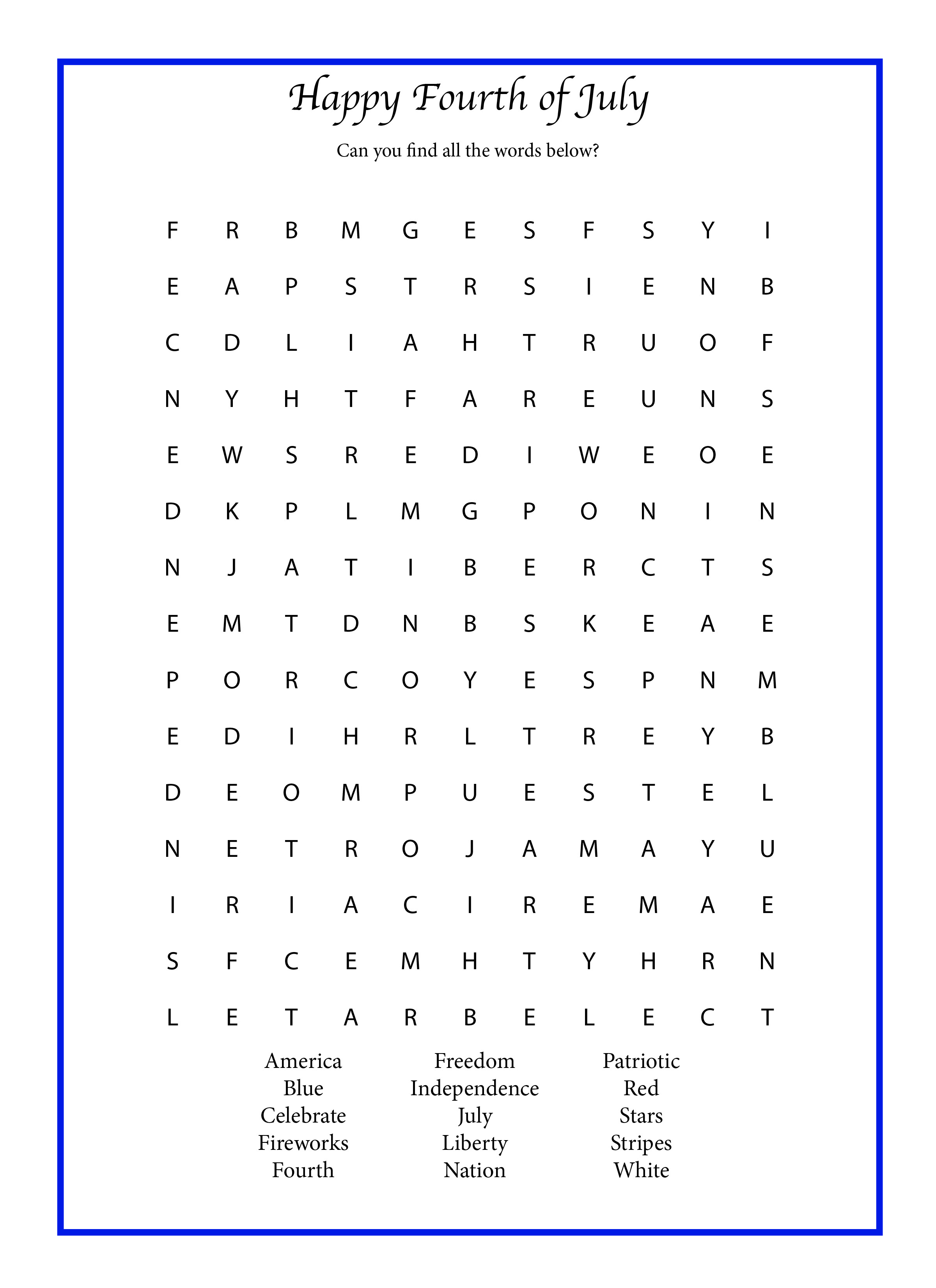 july word search pianonotes online